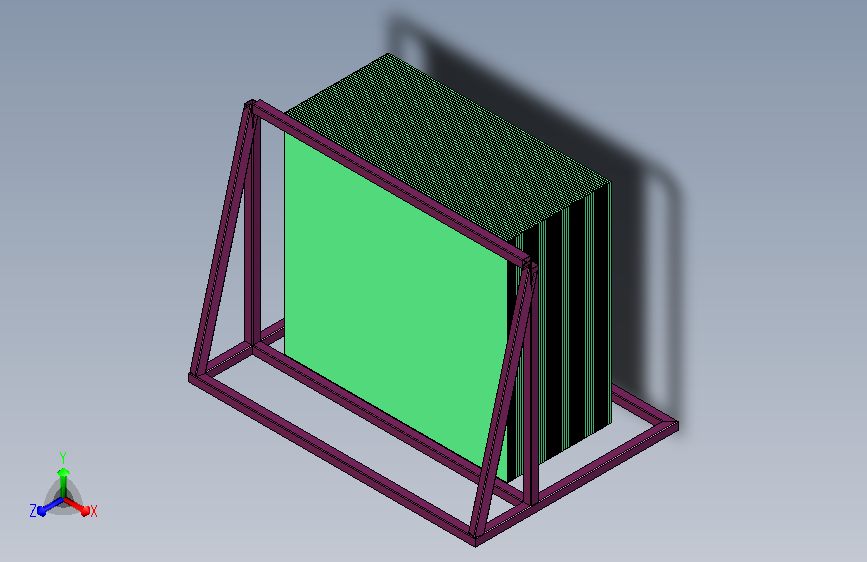 玻璃放置架组件