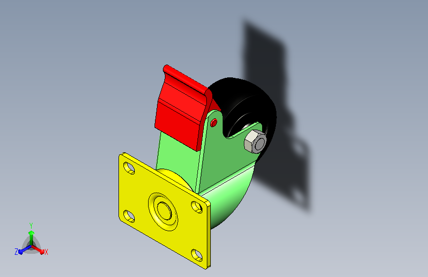 带刹车脚轮JZDC75_3