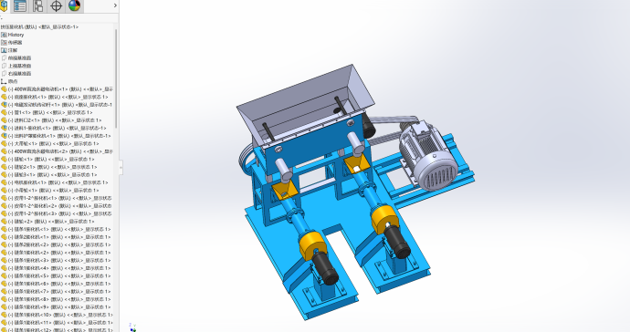 DL65双螺杆玉米挤压膨化机的设计含SW三维模型+CAD图纸+说明书