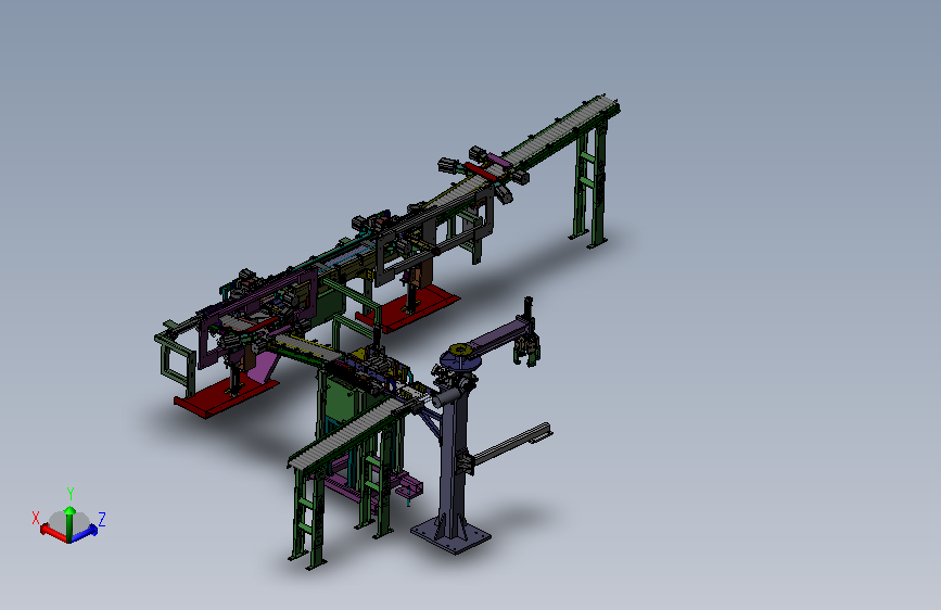 B46-滚筒输送机及相关设备组成的大型流水线00
