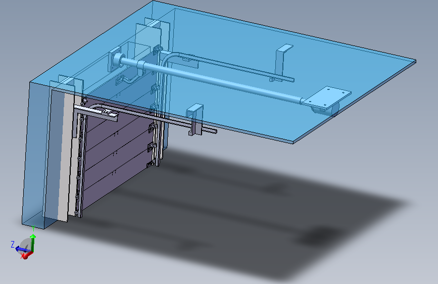 翻板式电动车库门机械系统设计