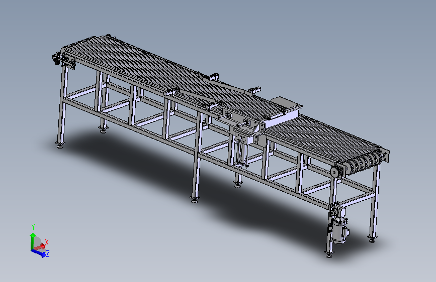 B114-一款带固定夹紧装置的皮带铰链输送机