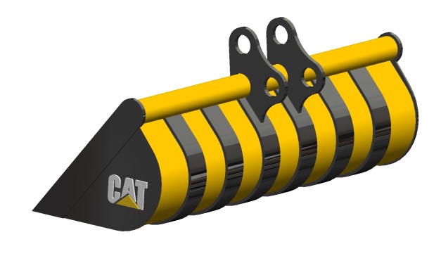 A0006752-重型挖掘机斗 - 2 吨容量