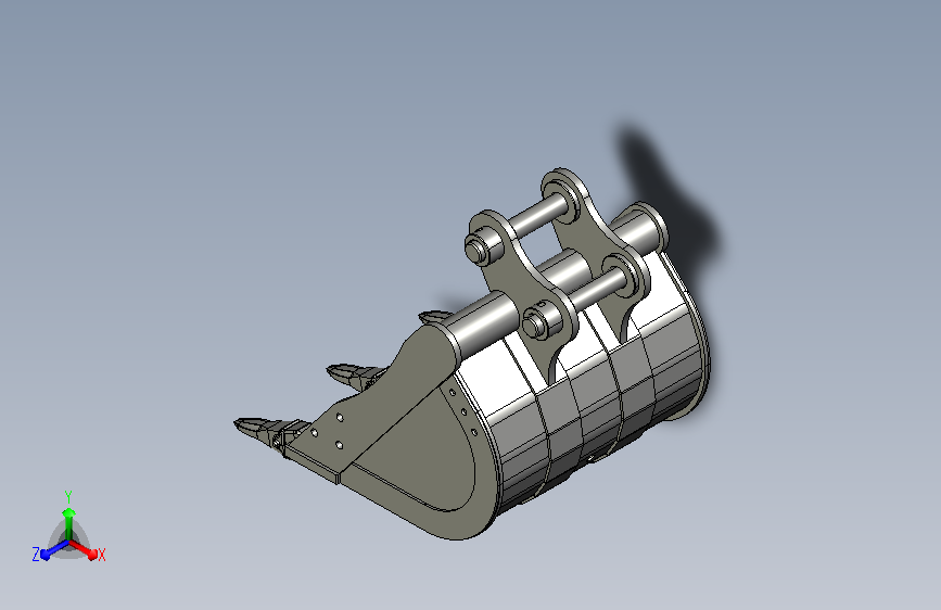 A0006773-迷你挖掘机斗（380毫米）- 2吨级