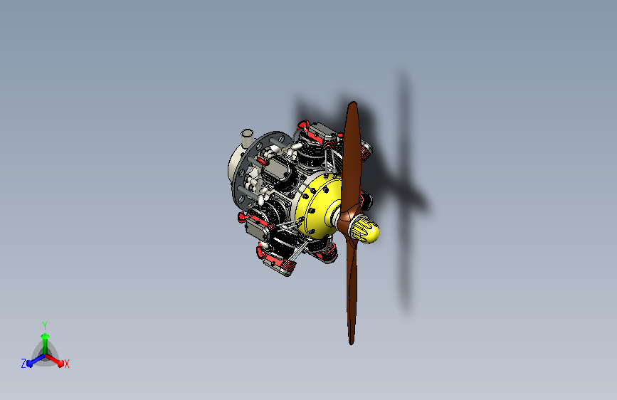 A0006783-七缸径向发动机