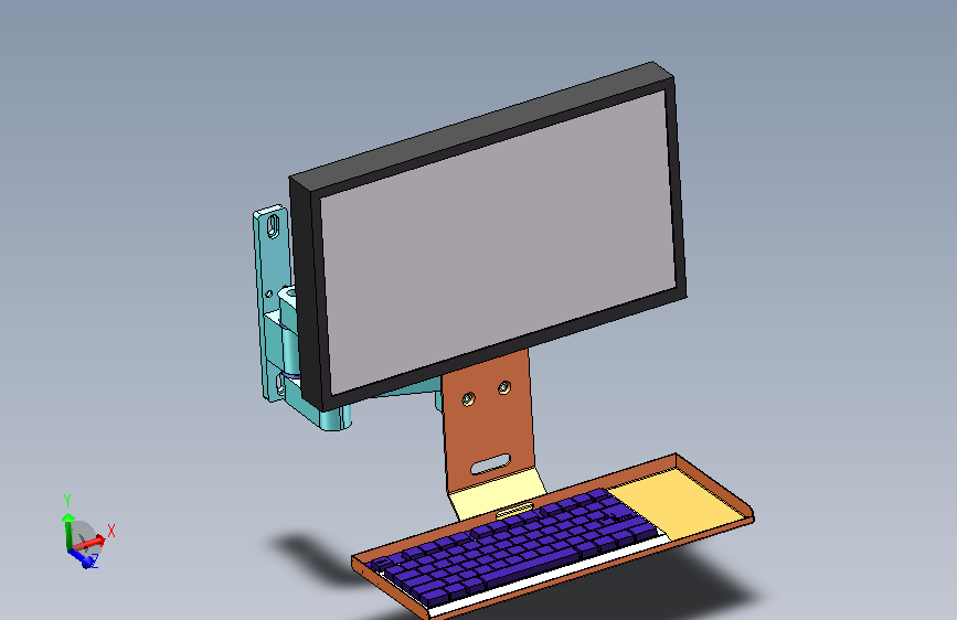 显示器键盘外挂支架