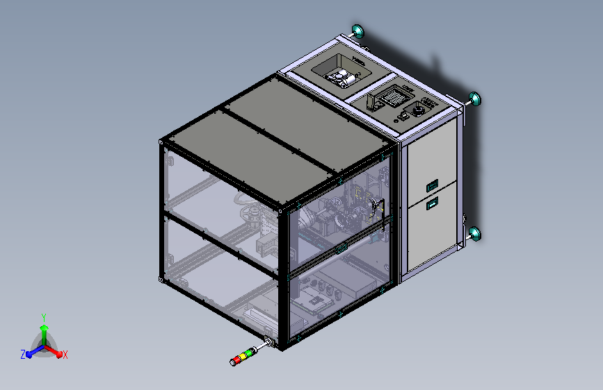 后撤式上料飞达整机