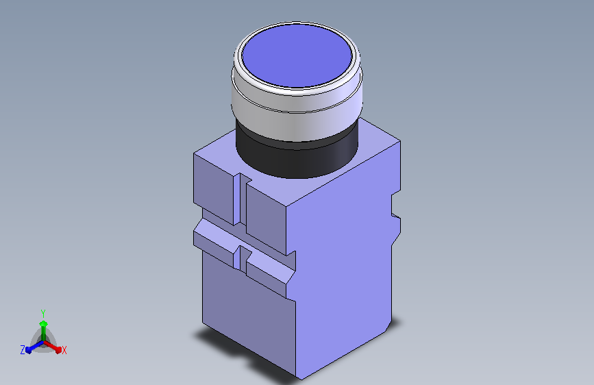 自复钮不带灯平钮_Y090-A-11-φ22_红波
