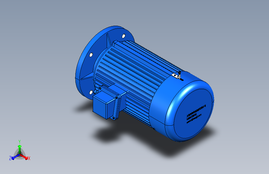 YEJ系列B5型电磁制动三相异步电动机0.75kw