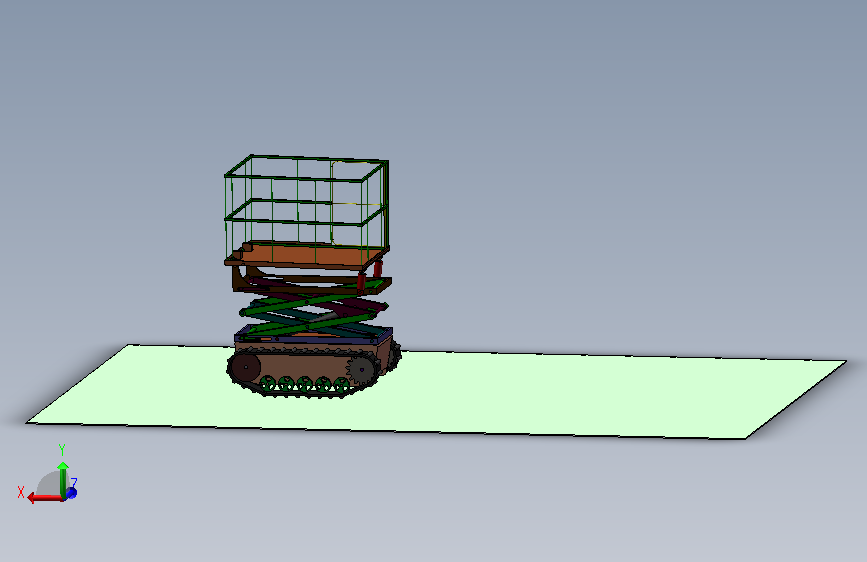 履带式移动升降机三维加计算说明加有限元分析