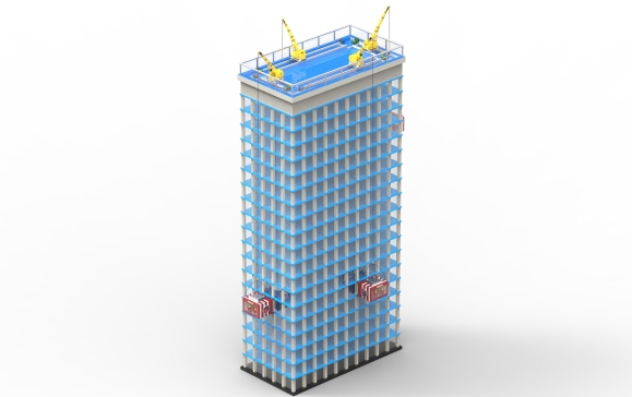 高层建筑火灾救援系统建模＋运动仿真