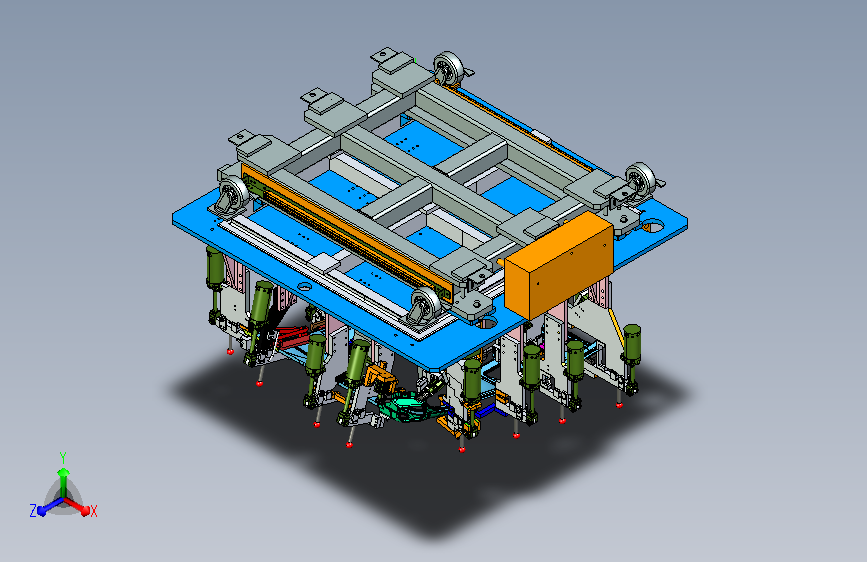 汽车零件左后侧围内板焊合件焊接夹具=339027=300