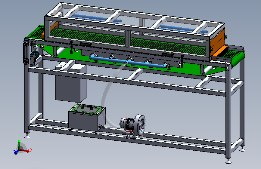 A19-吹风吸尘输送带、输送机（带紫外线消毒设备）