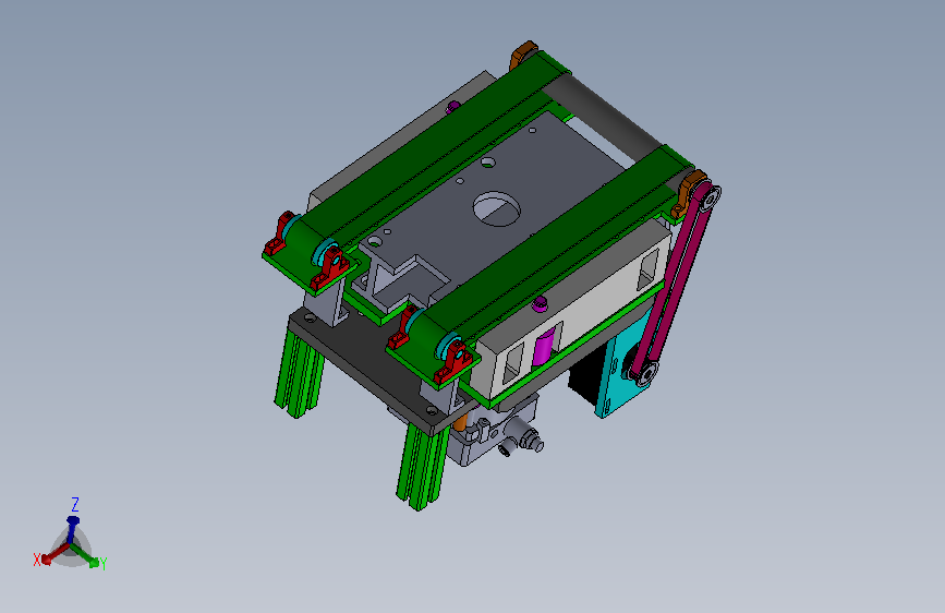 A25-顶升定位输送带结构图