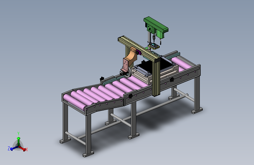 A23-带条形码识别功能的散热器的输送机