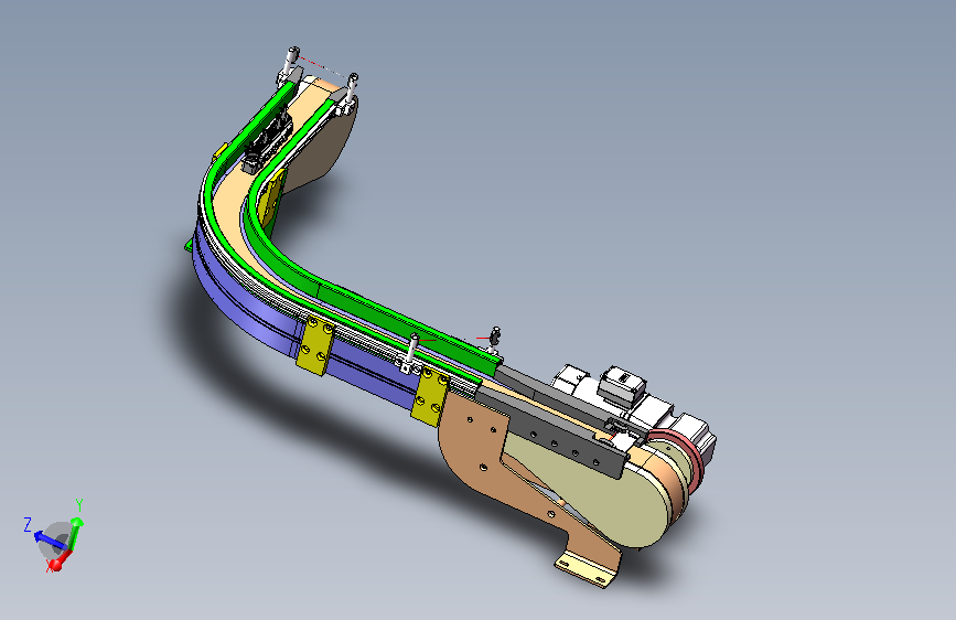 A27-度柔性链板转弯线