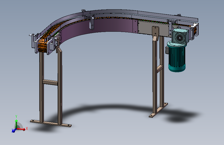 A05-90度板链输送机