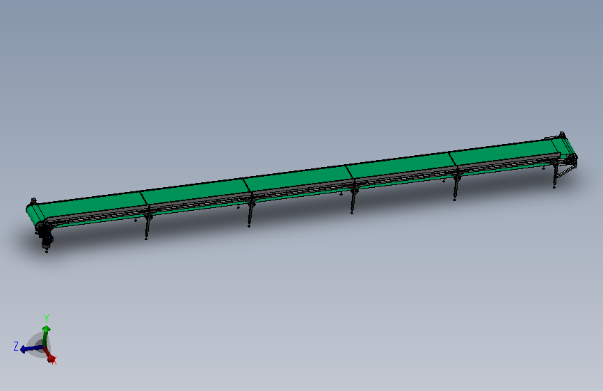 A17-超详细的同步带输送3D模型