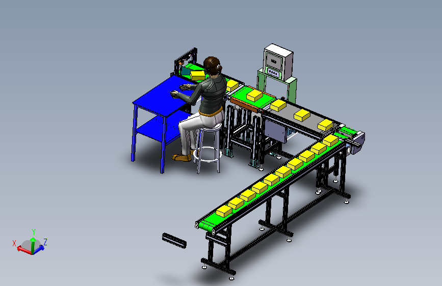A18-称重喷码包装线