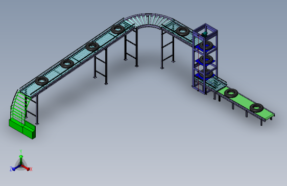 A32-分层式滚棍传送带