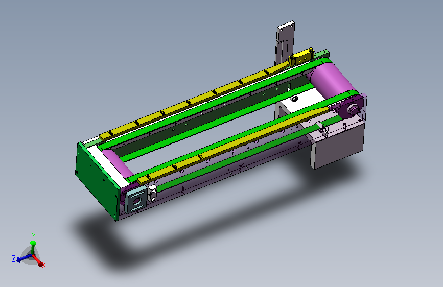 A70-小机构-双皮带中间空式输送带
