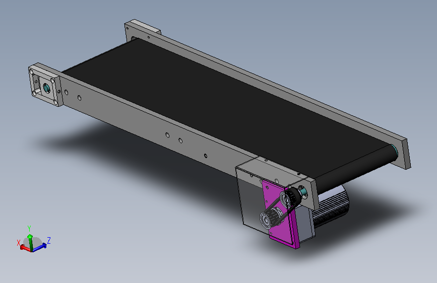 A76-小机构-长度850皮带宽度200PVC输送带