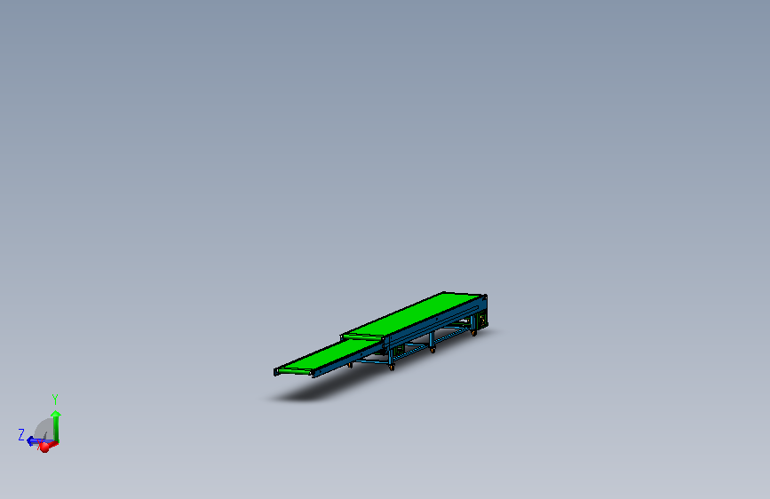 A56-伸缩皮带线、二节伸缩4.5米皮带线建模