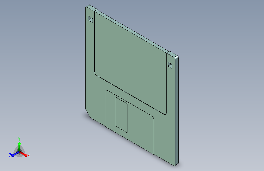 3点5英寸软盘模型