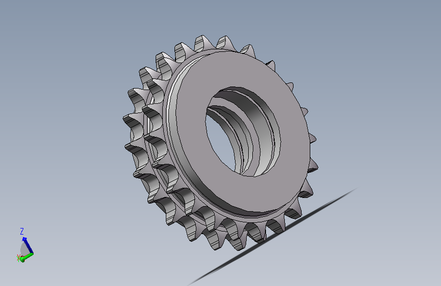 并行工位从动双排链轮