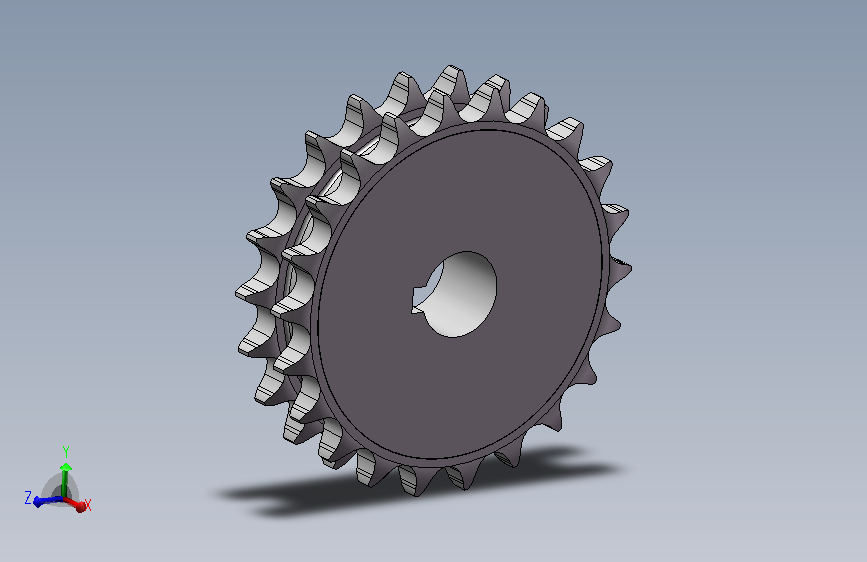并行工位主动双排链轮
