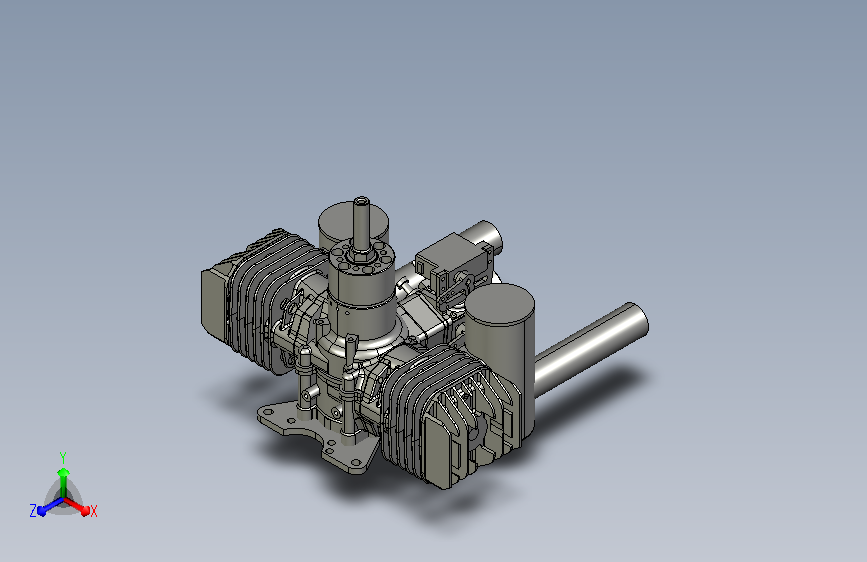 A0006791-ML-80K — 紧凑型二冲程汽油化油器（可选燃油喷射）航空发动机