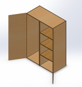 A0006801-木制柜子 - 工业风