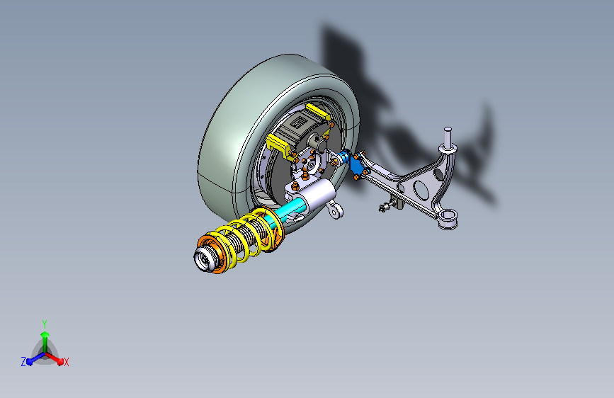 轮毂电机及悬架系统设计 697651==wb40