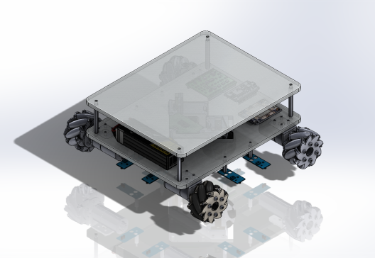 麦克纳姆轮快递小车-全方定位系统 1088319==wb40