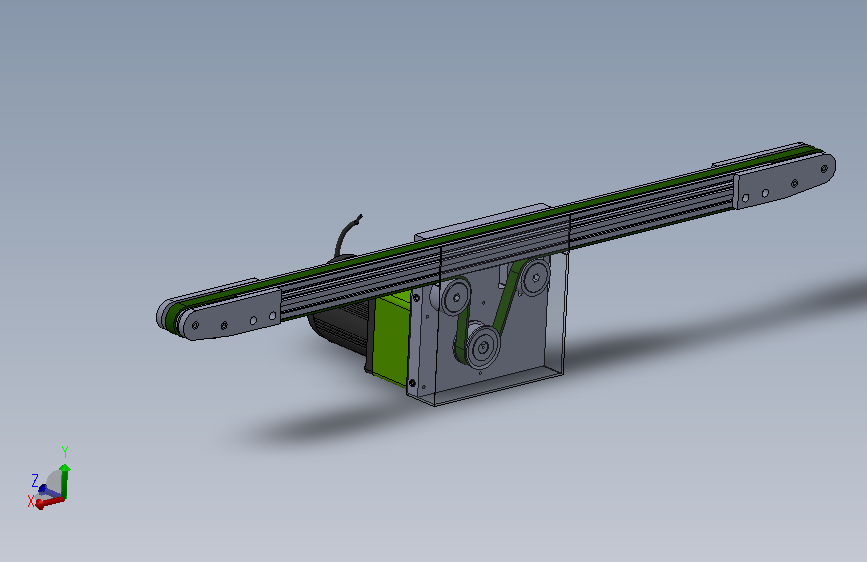 中间驱动窄型输送机