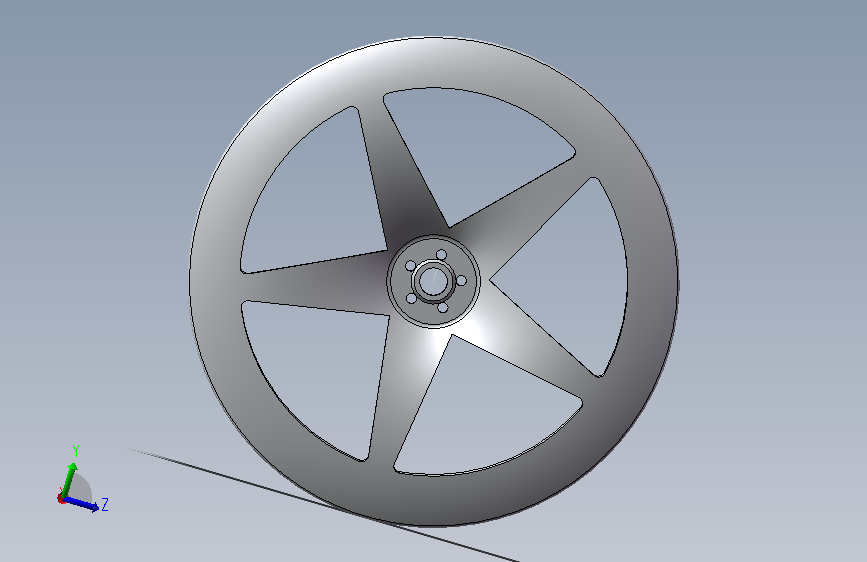SolidWorks 法拉利五星轮毂设计图纸