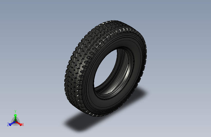 汽车轮胎3D模型 (1)