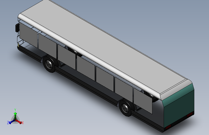 长途大巴车模型