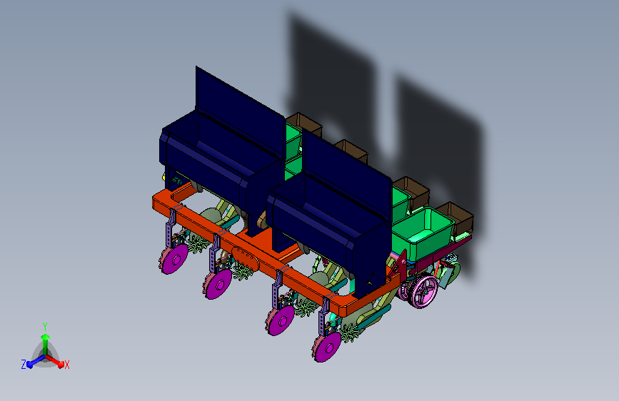 作物种粒规整播撒机组