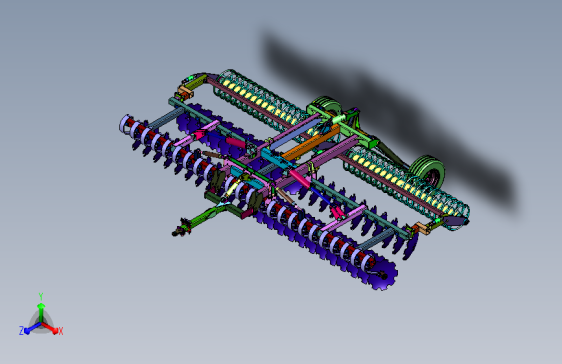 土壤耕整重型耙片作业机械