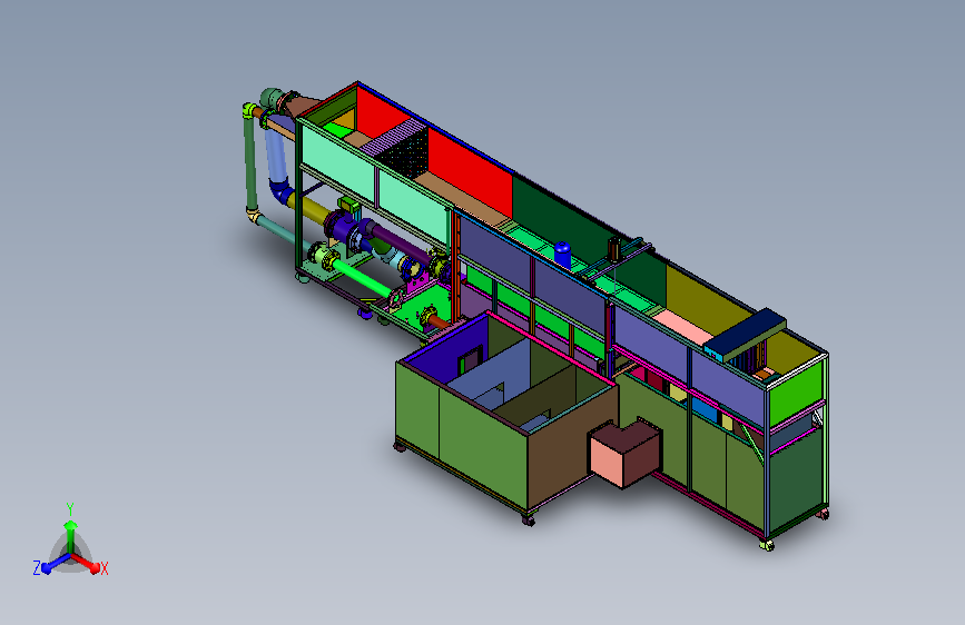 桥基耐冲模拟试验专用槽械