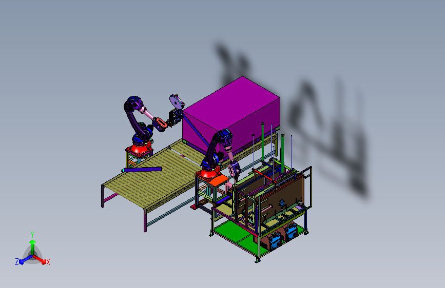 机器人木架打钉工作站