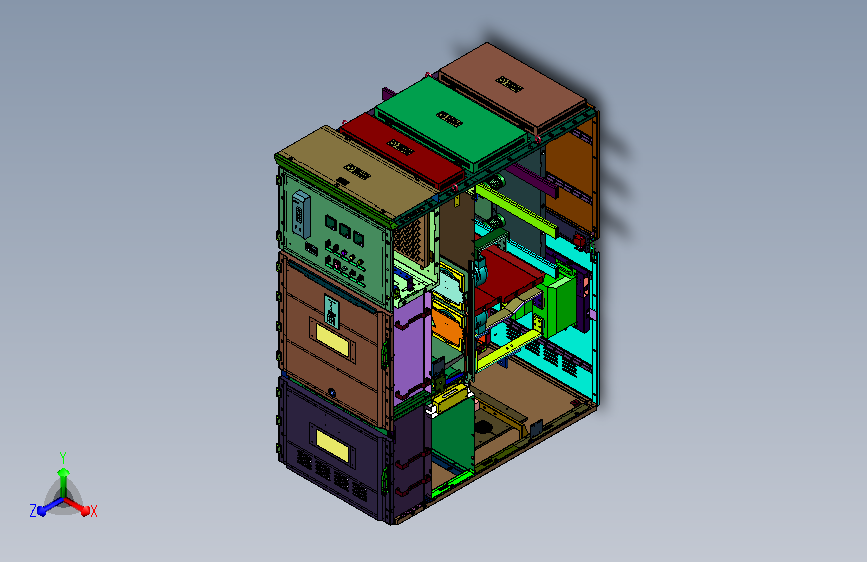 高压铠装移开式配电柜体