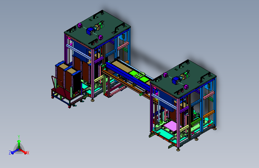 多层片状料车上片循环线