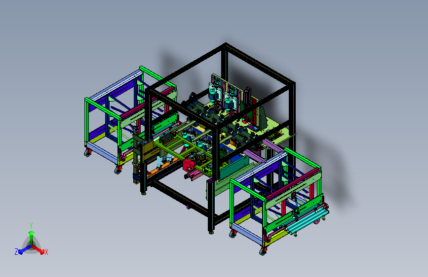 带有取件装置的钢管侧壁打孔机