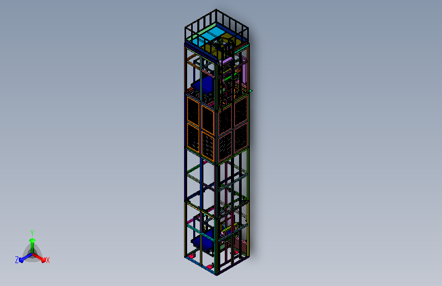 厂房车间固定式载货提升机