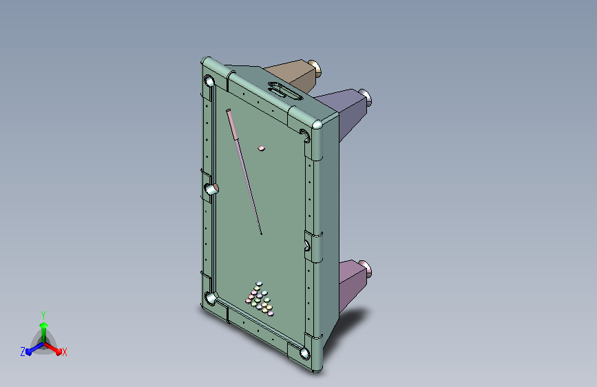标准可装配台球桌模型