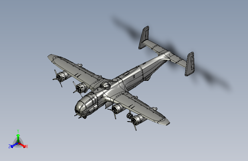 彩绘轰炸机模型