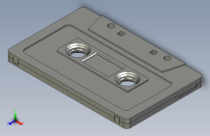 磁带盒三维模型