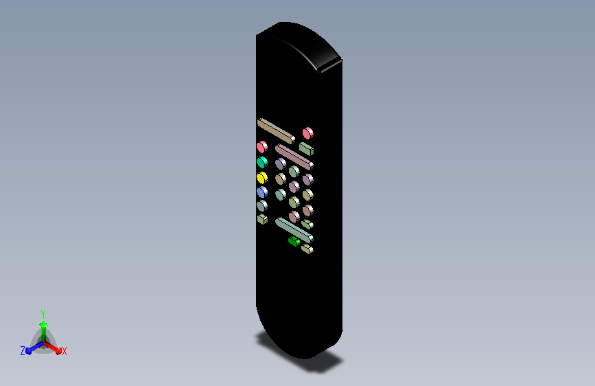 电视遥控器装配模型